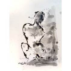 Wasi Haider, 15 x 21 inch, Oil On Paper, Figurative Painting, AC-WH-051
